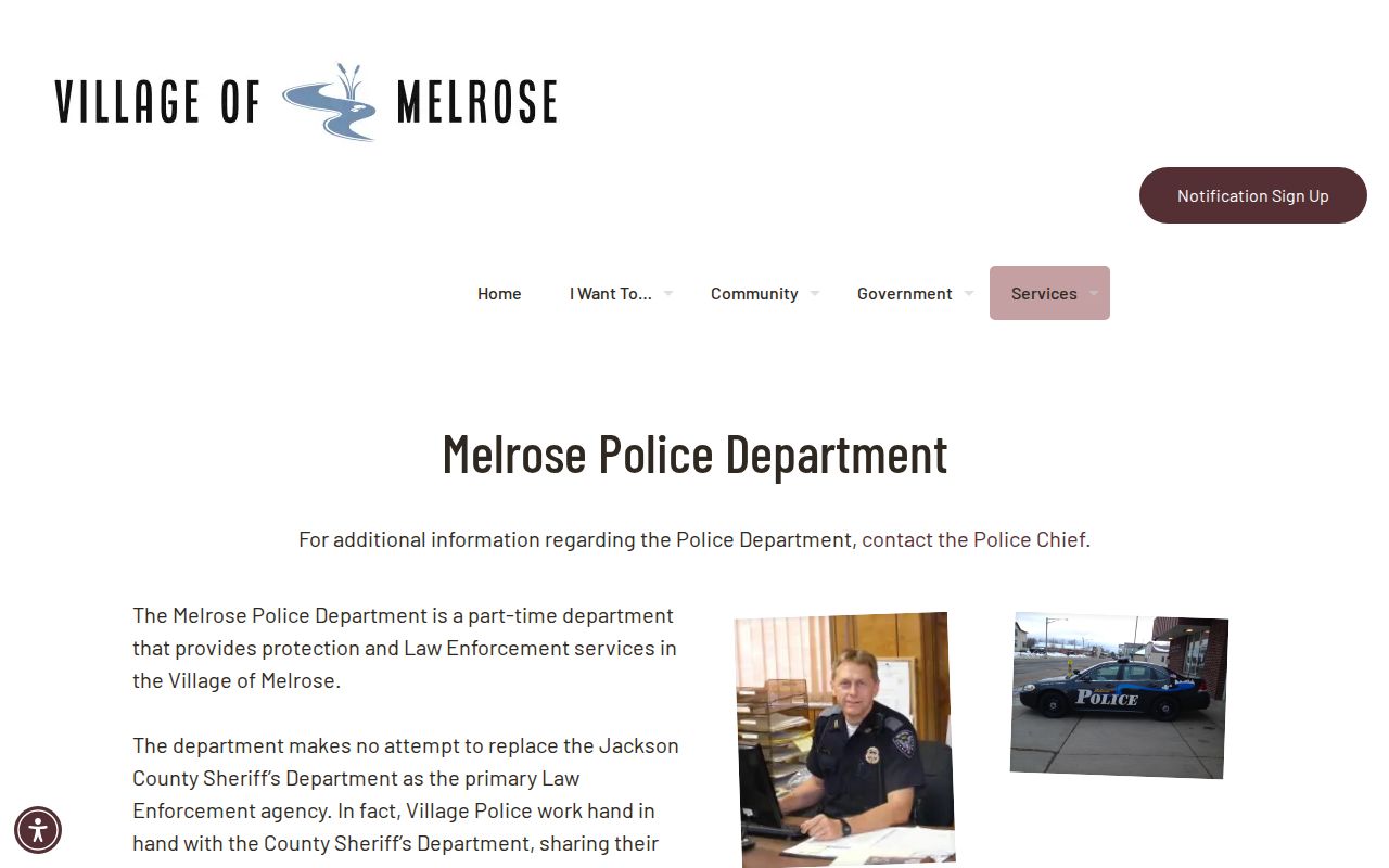 Jackson County Melrose police arrest records and sheriff coverage page